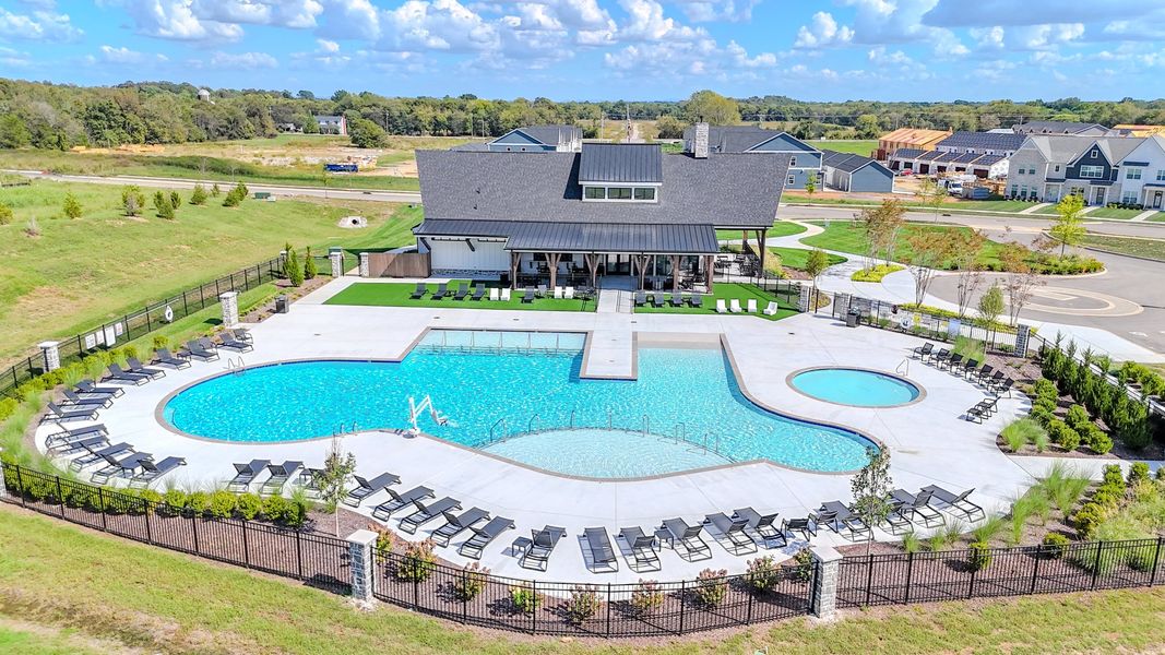 Enjoy community amenities at Greystone including a clubhouse and pool.