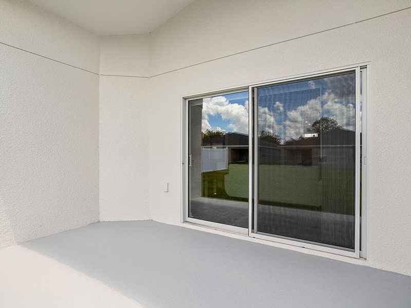 Your interior opens to desirable outdoor living space on a covered lanai.