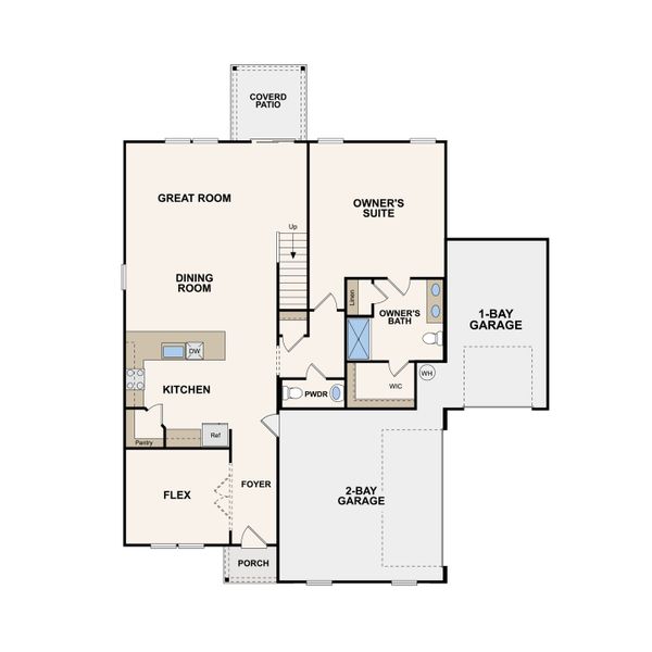 2D floor plan layout of this home in Averitt Landing, Lebanon, TN (Image 5).