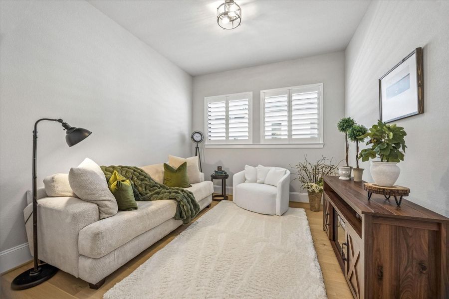 Furnished interior view inside a new home in Prairieland Village - Summit Collection, Cypress (Image 7).