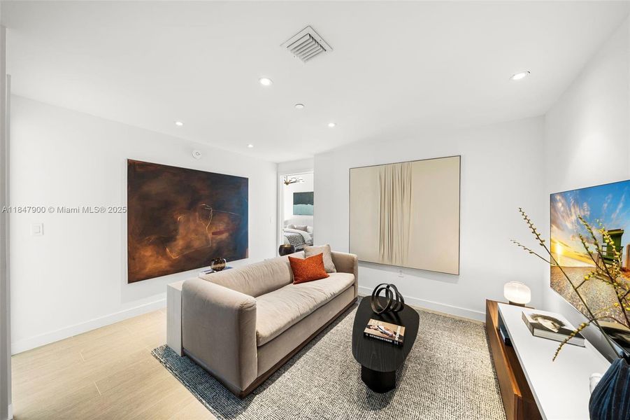 Furnished interior view inside a new home in , Miami Beach (Image 29). Furnished interior view inside a new home in , Miami Beach (Image 29).