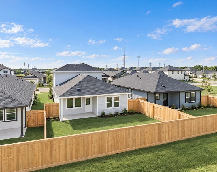 Exterior details and patio area of a home in Hockley Meadows, Hockley (Image 3).