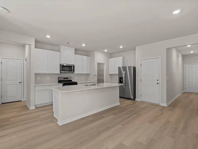 Furnished interior view inside a new home in Village at White Pine, Pendleton (Image 4).