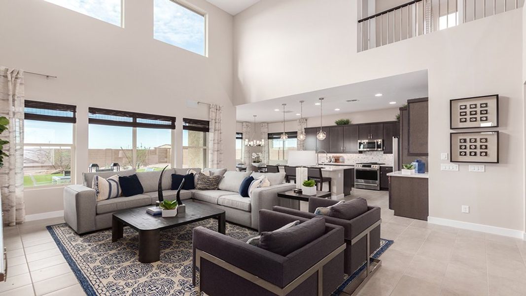 Representative furnished interior of a home built from the Revere by Taylor Morrison in Combs Ranch Landmark Collection, San Tan Valley (Image 7).