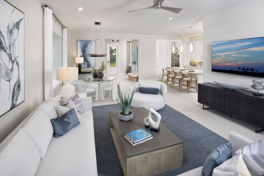 Representative furnished interior of a home built from the Felicia by Mattamy Homes in Newfield, Palm City (Image 9). Representative furnished interior of a home built from the Felicia by Mattamy Homes in Newfield, Palm City (Image 9).