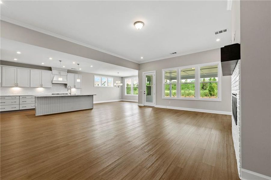 Furnished interior view inside a new home in Cresswind Georgia at Twin Lakes, Hoschton (Image 5).