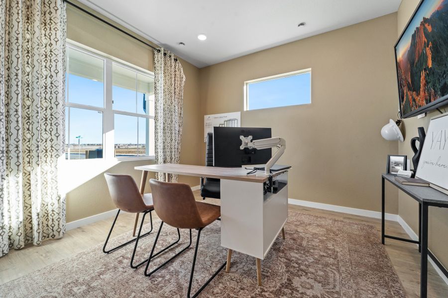 Furnished interior view inside a new home in Union Colony West, Greeley (Image 14). Furnished interior view inside a new home in Union Colony West, Greeley (Image 14).