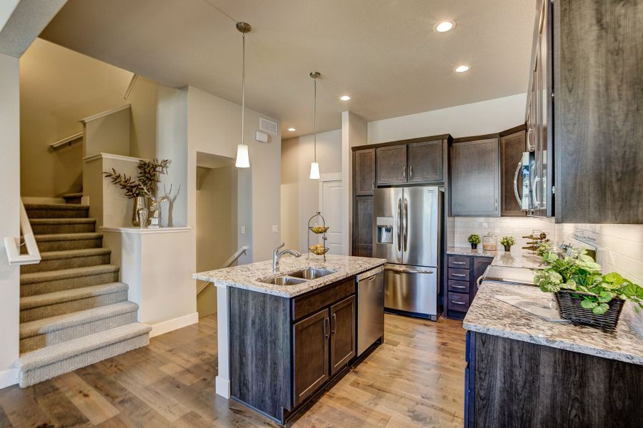 Representative furnished interior of a home built from the The Camden by Landmark Homes in The Lakes at Centerra, Loveland (Image 9). Representative furnished interior of a home built from the The Camden by Landmark Homes in The Lakes at Centerra, Loveland (Image 9).