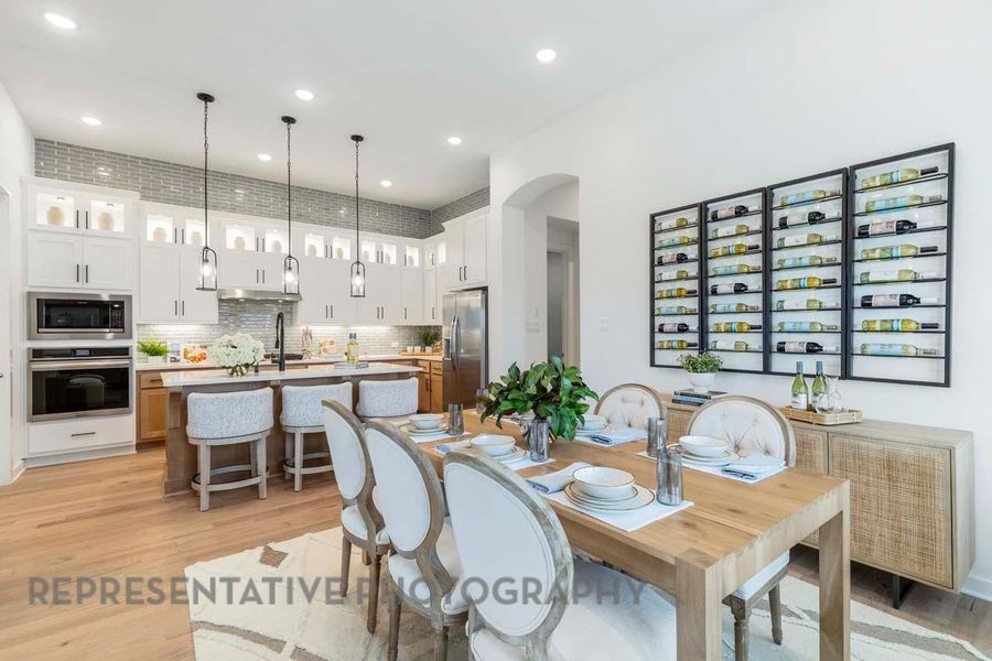 Furnished interior view inside a new home in Evergreen, Conroe (Image 7).