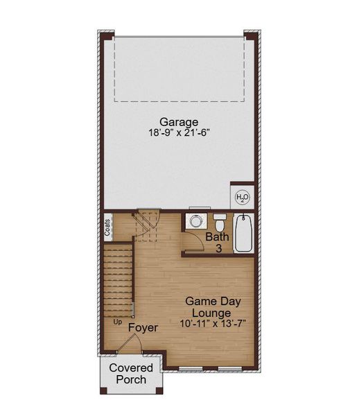 2D floor plan layout for the Winslow by McKinley Homes in Town Center Overlook, Norcross, GA (Image 2). 2D floor plan layout for the Winslow by McKinley Homes in Town Center Overlook, Norcross, GA (Image 2).