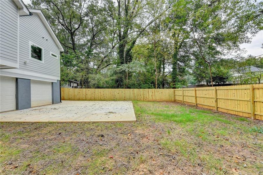 Exterior details and patio area of a home in , Atlanta (Image 1).