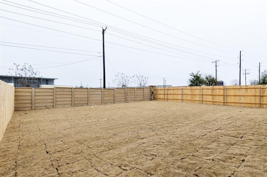 Exterior details and patio area of a home in Eastwood at Sonterra, Jarrell (Image 19).