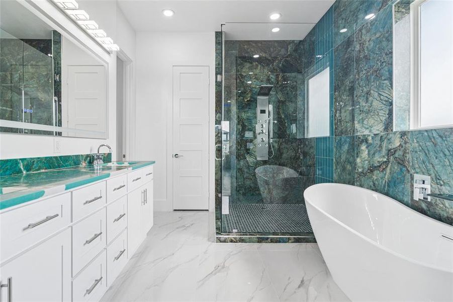 Furnished interior view inside a new home in , Irving (Image 8).