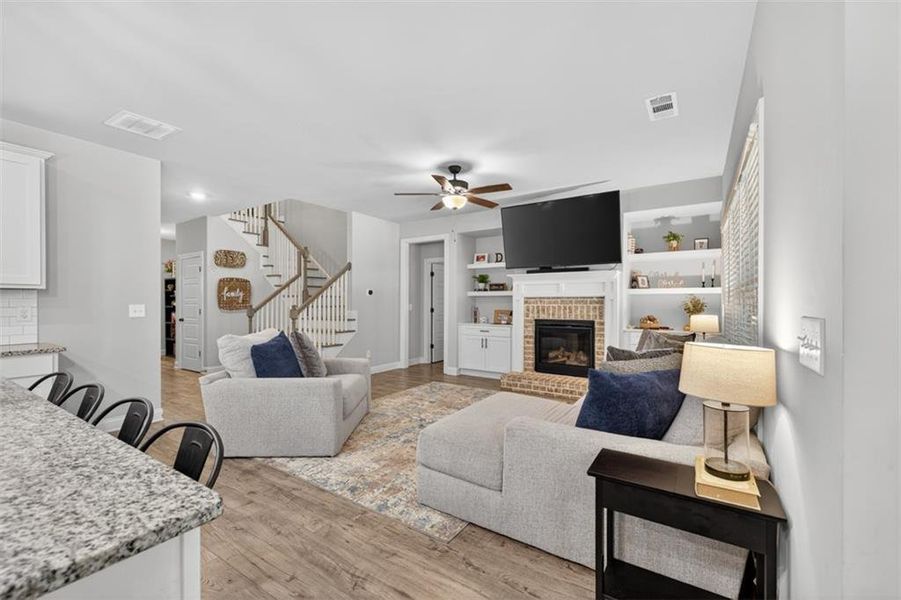 Furnished interior view inside a new home in Calgary Downs, Winder (Image 14). Furnished interior view inside a new home in Calgary Downs, Winder (Image 14).