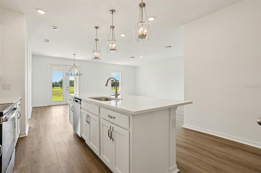 Furnished interior view inside a new home in Sunbrooke, St. Cloud (Image 6). Furnished interior view inside a new home in Sunbrooke, St. Cloud (Image 6).