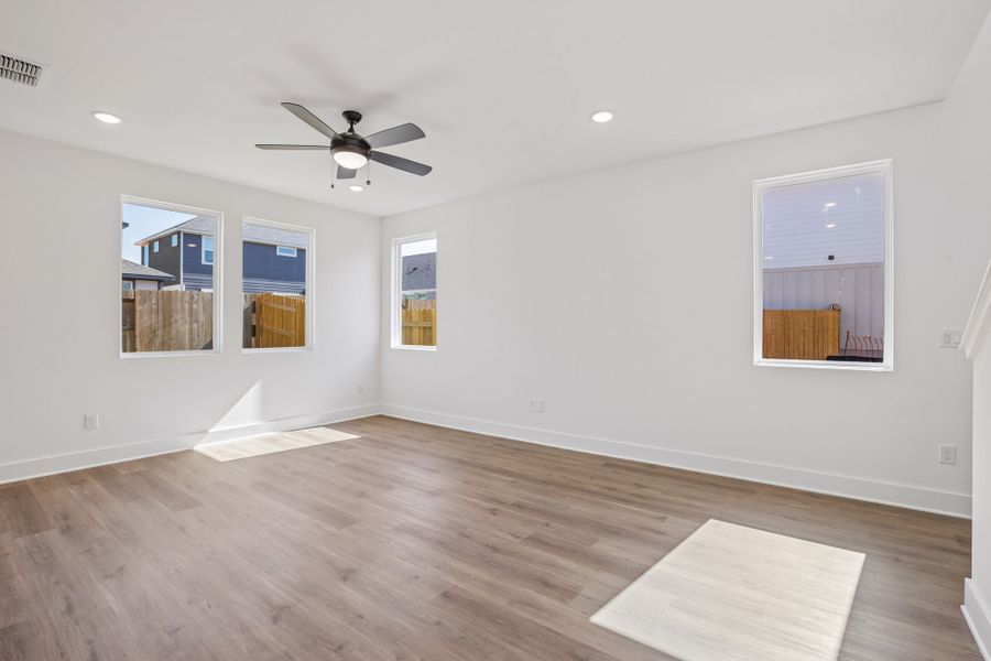 Spacious, unfurnished interior of a new home in Freedom at Anthem, Kyle (Image 14). Spacious, unfurnished interior of a new home in Freedom at Anthem, Kyle (Image 14).
