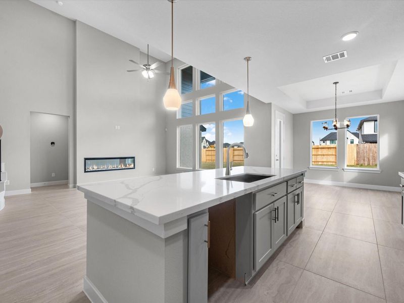 Furnished interior view inside a new home in Brookewater, Rosenberg (Image 5).