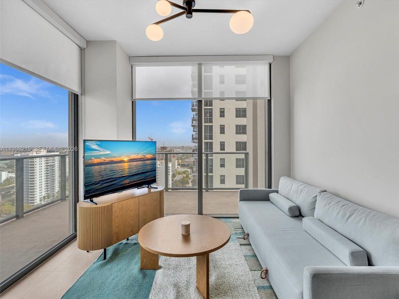 Furnished interior view inside a new home in , Miami (Image 13).