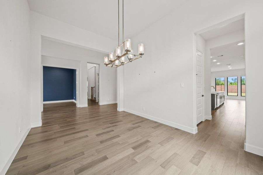 Another view of this large dining room looking toward office and entry Another view of this large dining room looking toward office and entry