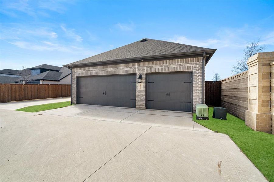 Front exterior of a new home in Cambridge Crossing, Celina, TX, highlighting curb appeal (Image 26).