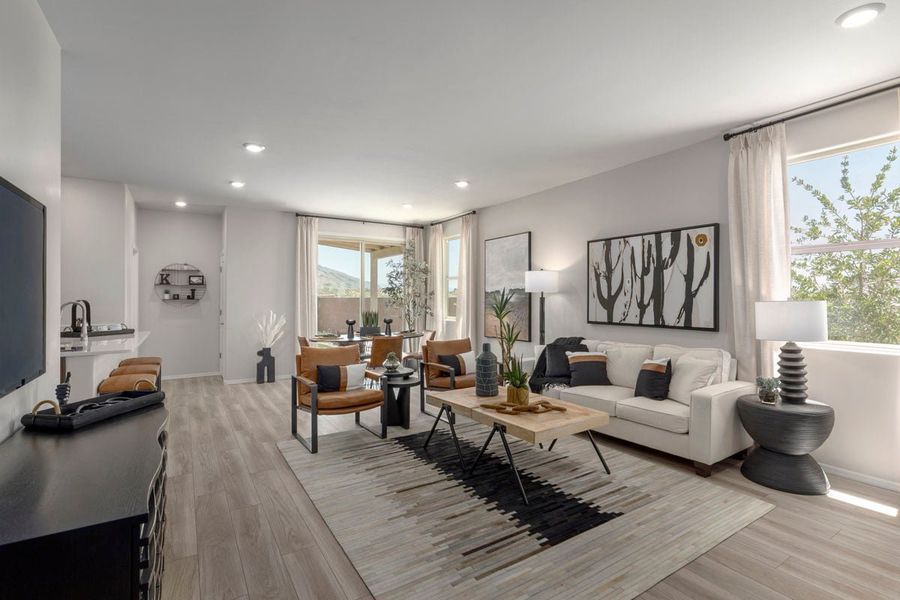 Furnished interior in a model home at Mandarina Reserve in Marana (Image 22).