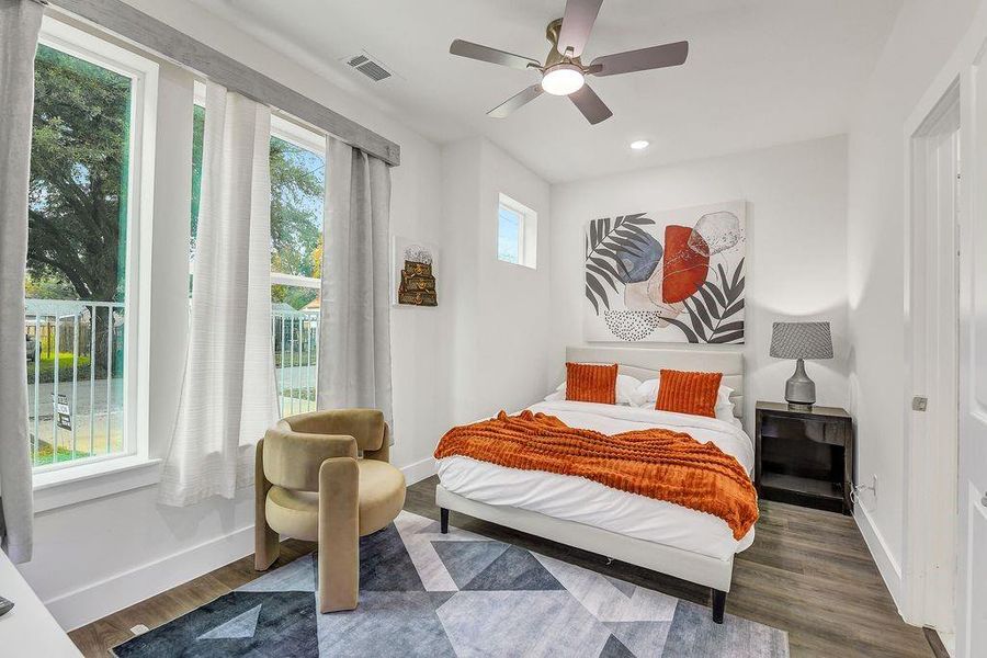 Furnished interior view inside a new home in , Houston (Image 17).