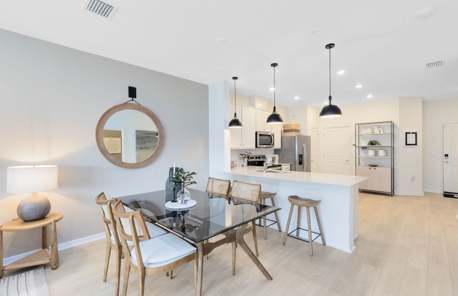 Furnished interior view inside a new home in Harbor Square, Palm Bay (Image 8).
