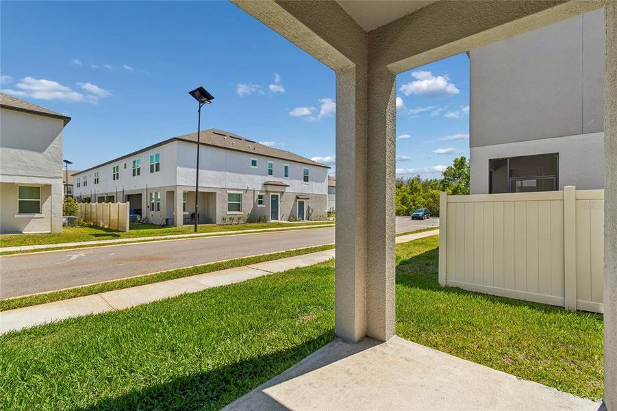 Exterior details and patio area of a home in , Tampa (Image 4). Exterior details and patio area of a home in , Tampa (Image 4).