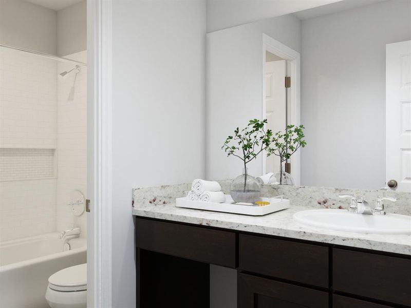 Furnished interior view inside a new home in Christian Meadows, Ennis (Image 8).