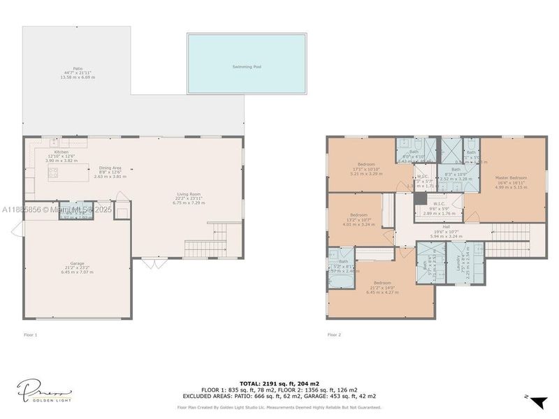 2D floor plan layout of this home in , Miami, FL (Image 3).