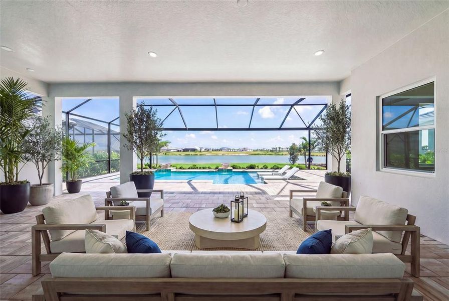 Exterior details and patio area of a home in , Sarasota (Image 31).