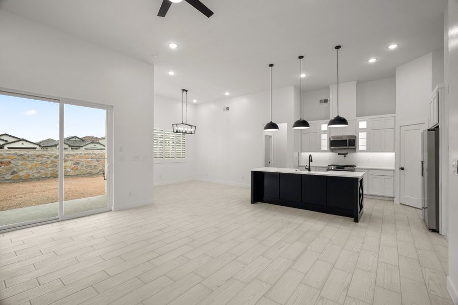Furnished interior view inside a new home in Painted Sky, El Paso (Image 4).