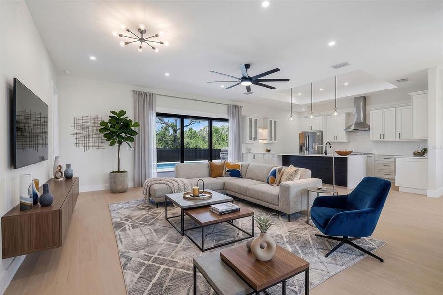 Furnished interior view inside a new home in , Port Charlotte (Image 5). Furnished interior view inside a new home in , Port Charlotte (Image 5).