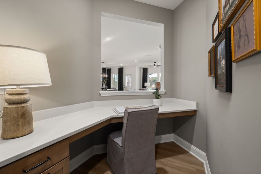 Representative furnished interior of a home built from the Stonebrook by Pulte Homes in Everbrook, Angier (Image 13).