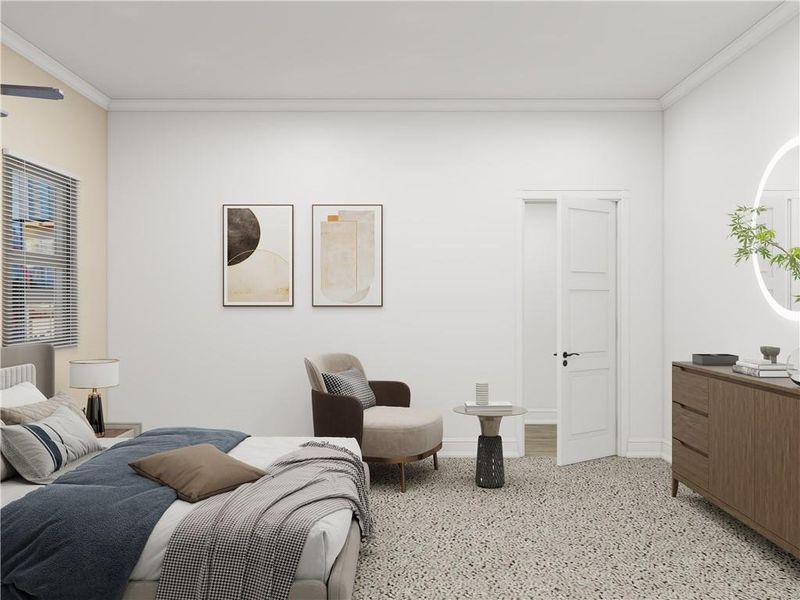 Furnished interior view inside a new home in , Cumming (Image 39).