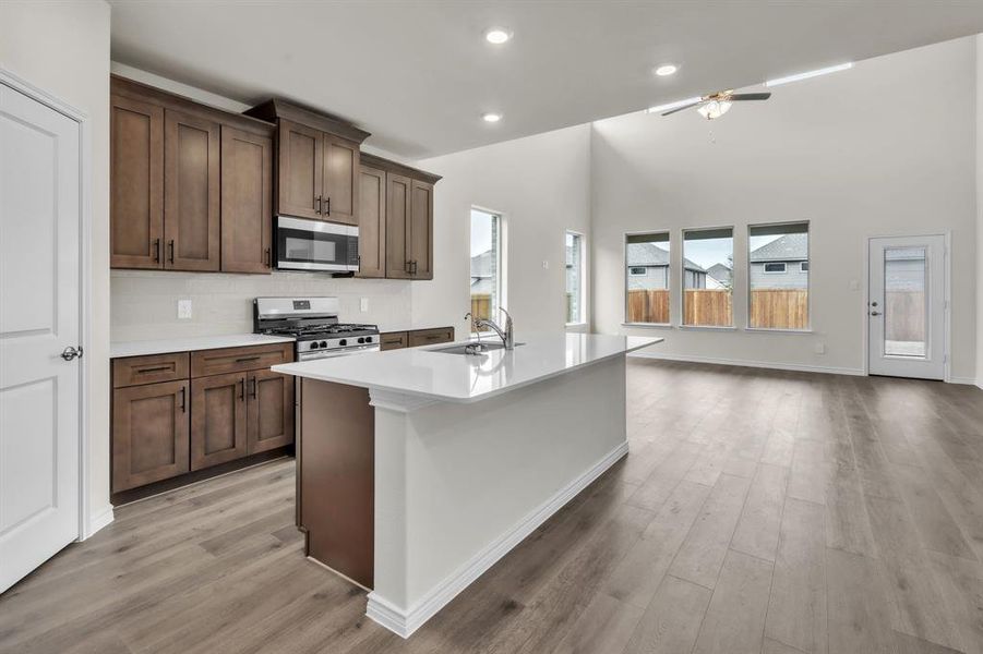 Furnished interior view inside a new home in The Landing at Hidden Lakes, McKinney (Image 13).
