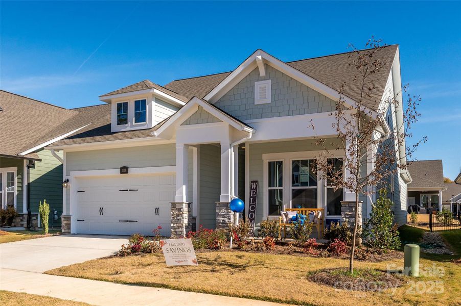 Front exterior of a new home in Encore at Streamside - Classic Series, Waxhaw, NC, highlighting curb appeal (Image 28).