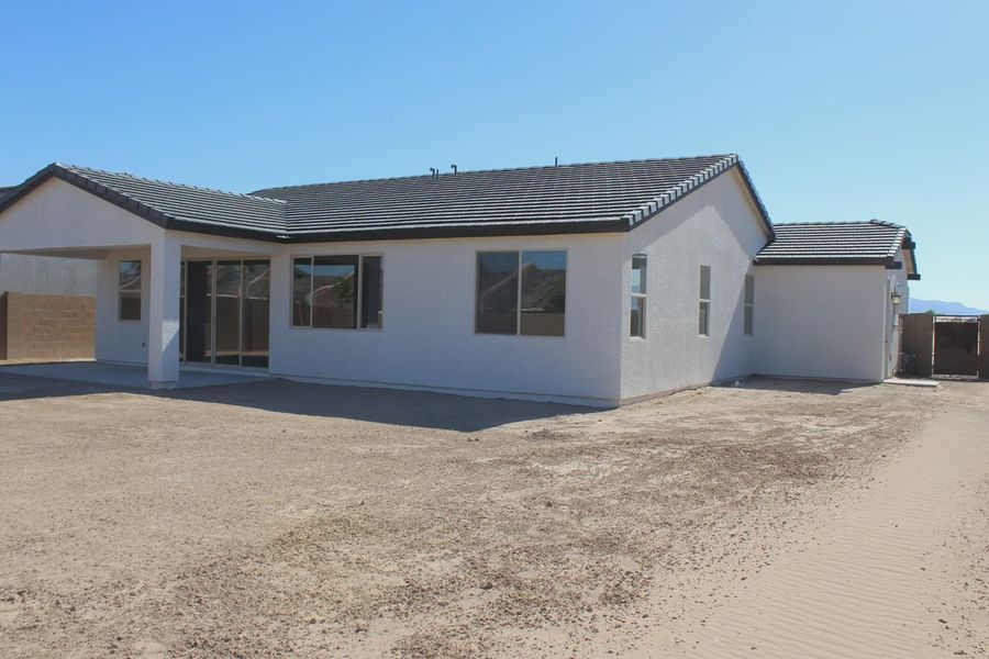 Exterior details and patio area of a home in Acacia at Santana, Yuma (Image 3).
