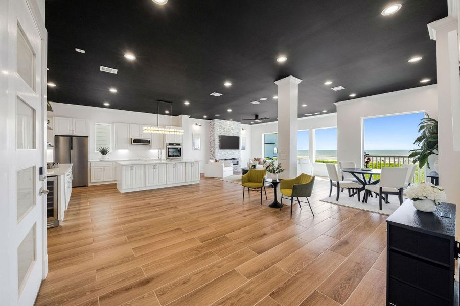 Ample space to host friends and family.