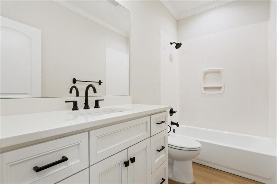 Furnished interior view inside a new home in , Hewitt (Image 3).