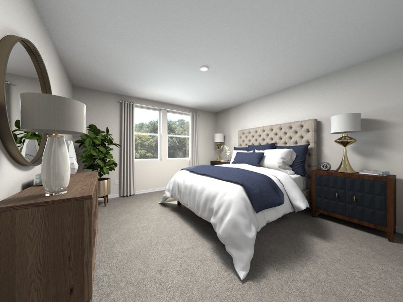 Furnished interior view inside a new home in Two Rivers - Premier Series, Zephyrhills (Image 6). Furnished interior view inside a new home in Two Rivers - Premier Series, Zephyrhills (Image 6).