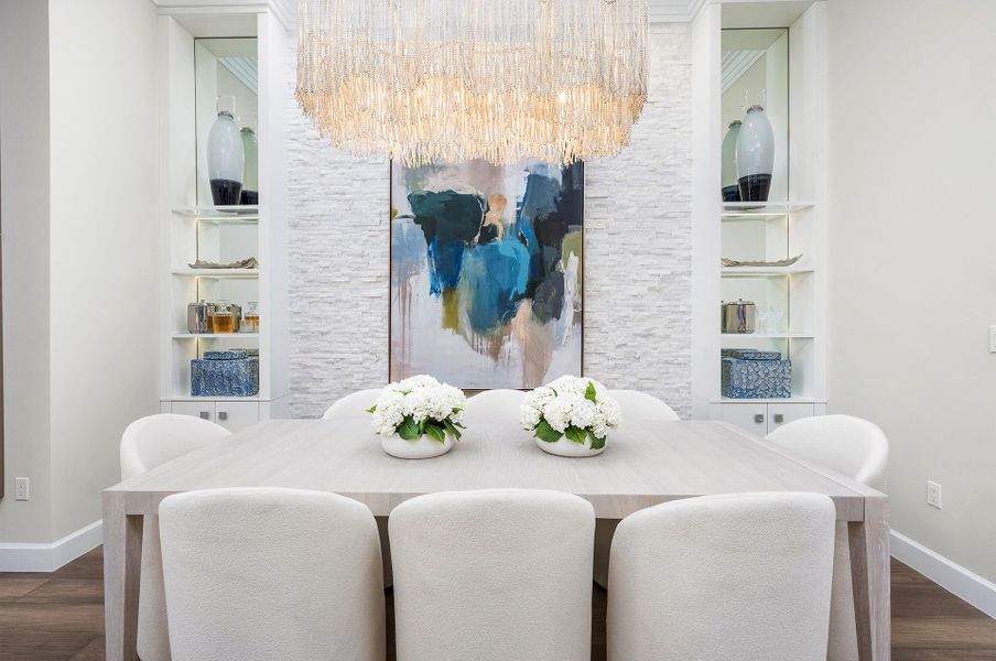 Representative furnished interior of a home built from the Belize by GL Homes in Valencia Del Mar (55+), Boynton Beach (Image 9).