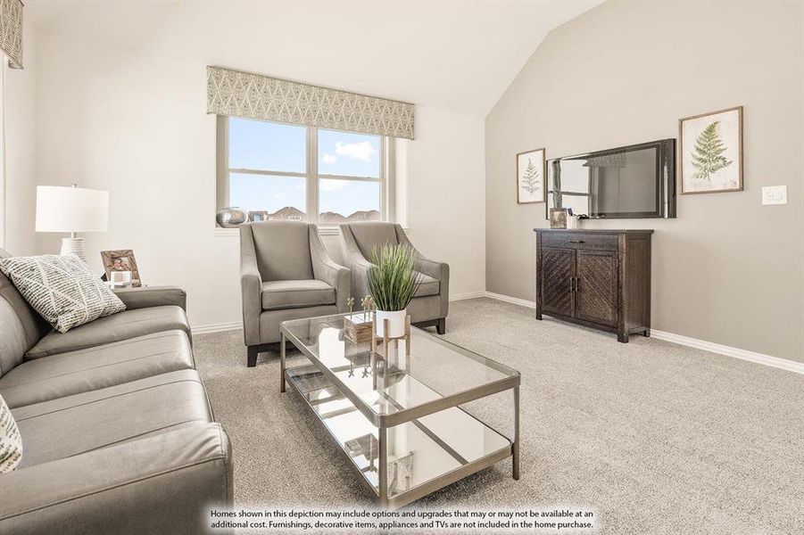 Furnished interior view inside a new home in Abe's Landing, Granbury (Image 20).