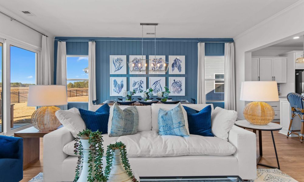 Representative furnished interior of a home built from the The Longboard by Chesapeake Homes in Bridgewater - Shorehaven Village, Little River (Image 31).