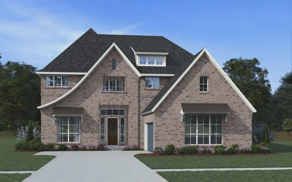 Representative exterior photo of a completed home built from the Lakewood by Chesmar Homes in Prominence 60's, San Antonio, TX (Image 5).