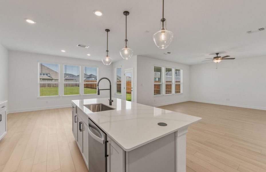 Furnished interior view inside a new home in Santa Rita Ranch, Liberty Hill (Image 15). Furnished interior view inside a new home in Santa Rita Ranch, Liberty Hill (Image 15).