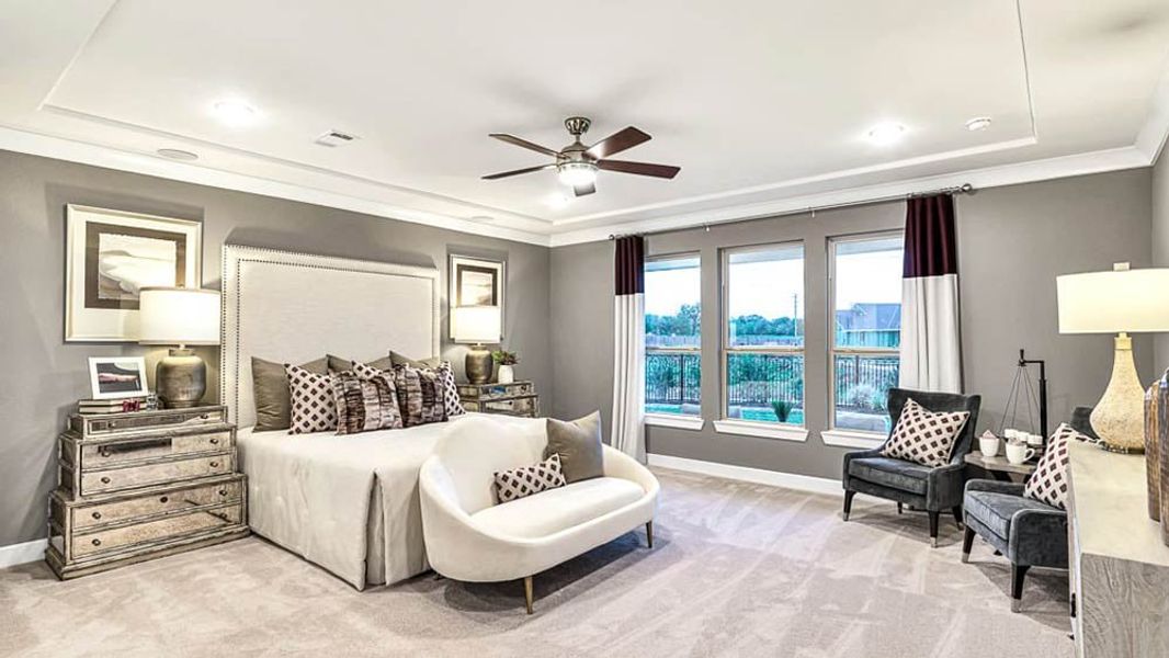 Furnished interior view inside a new home in Avalon at Cypress, Cypress (Image 6).