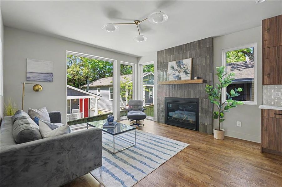 Furnished interior view inside a new home in , Atlanta (Image 6).