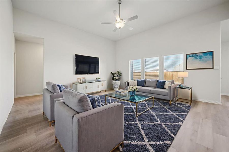 Furnished interior view inside a new home in Lakehaven - Premier Series, Farmersville (Image 8).