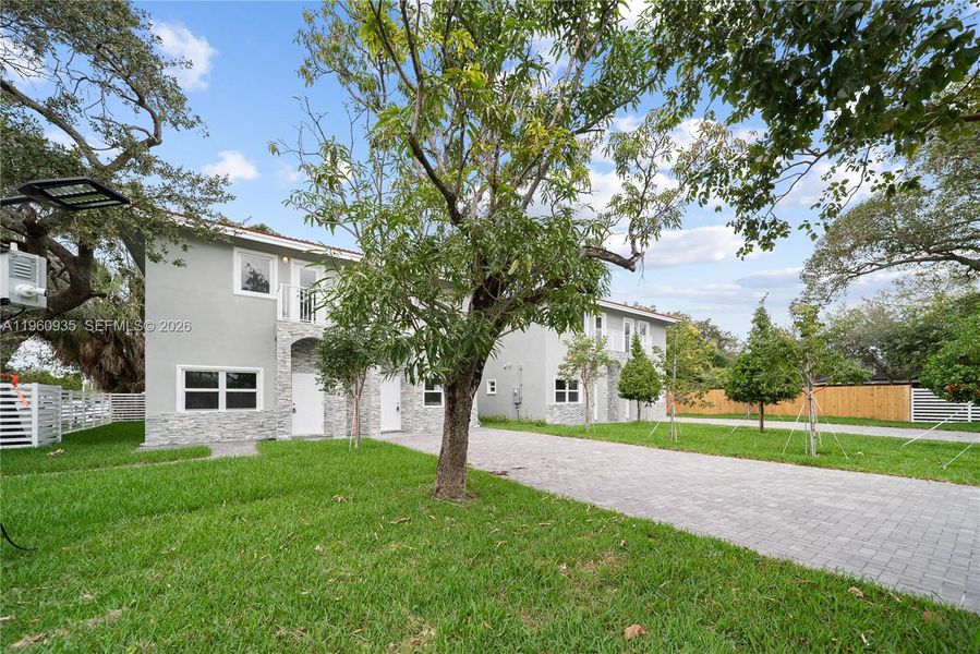 Exterior details and patio area of a home in , Miami (Image 29). Exterior details and patio area of a home in , Miami (Image 29).